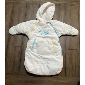 Vintage Oshkosh B'gosh Snowsuit Baby Bunting 0-9 Months Hooded  Quilted